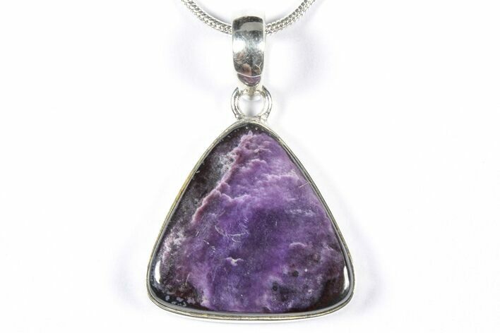Polished Sugilite Pendant (Necklace) - Sterling Silver #354002